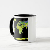 Digitaal hoogtemodel van de continenten op Ea Mok (Voorkant links)