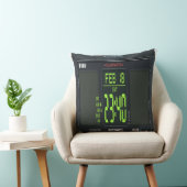 Digitaal horloge gezicht lendenkussen kussen (Stoel)