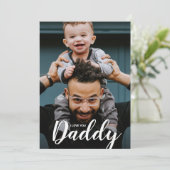 Digitaal Ik hou van je papa Vaderdag aangepaste fo Kaart (Staand voorkant)