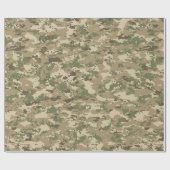 Digitaal kampeer-papier cadeaupapier (Vlak)