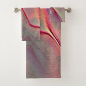 Digitaal koraalachtig rotsverzaking, perzikkleurig bad handdoek (Insitu)