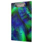 Digitaal kunstblauw en groen Abstract patroon Klembord (Links)
