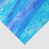 Digitaal kunstblauw en Paarse golven Abstract Tissuepapier (Detail)