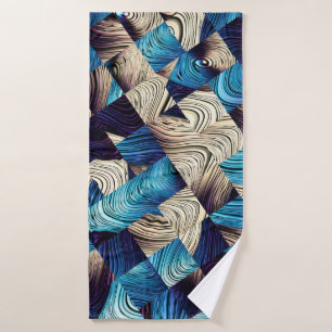 Digitaal kunstmatig abstract patroon. Abstract bla Badhanddoek