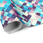 Digitaal kunstmatig abstract patroon. Abstracte ge Cadeaupapier (Rol Hoek)