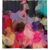 Digitaal kunstmatig abstract patroon. Hand tekenin Douchegordijn (Voorkant)