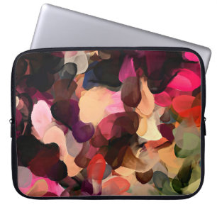 Digitaal kunstmatig abstract patroon. Hand tekenin Laptop Sleeve