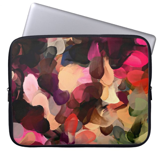 Digitaal kunstmatig abstract patroon. Hand tekenin Laptop Sleeve (Voorkant)