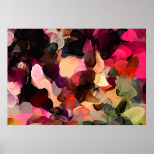 Digitaal kunstmatig abstract patroon. Hand tekenin Poster