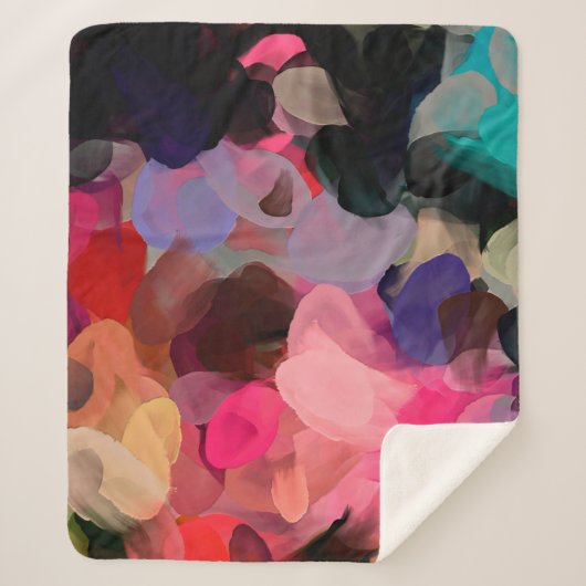 Digitaal kunstmatig abstract patroon. Hand tekenin Sherpa Deken (Voorkant)