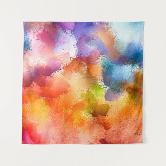 Digitaal kunstmatig abstract patroon. Hand tekenin Wandkleed (Voorkant)