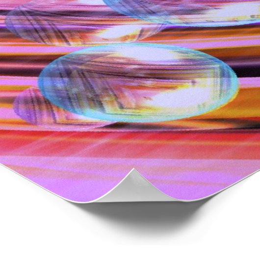 Digitaal kunstmatig Abstract schilderen Wandafdruk Poster (Hoek)