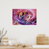 Digitaal kunstmatig Abstract schilderen Wandafdruk Poster (Keuken)