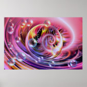 Digitaal kunstmatig Abstract schilderen Wandafdruk Poster (Voorkant)