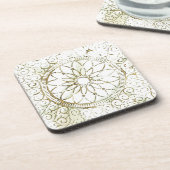 Digitaal kunstontwerp drankjes onderzetter (Linkerzijde)