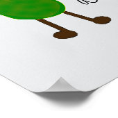 Digitaal kunstportret, in een augurk poster (Hoek)