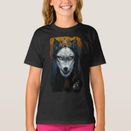 Digitaal kunstportret van een weerwolf t-shirt