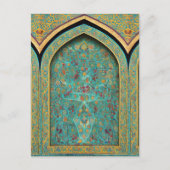 Digitaal kunststuk op basis van perzische gepantse briefkaart (Voorkant)