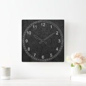 Digitaal leder vierkante klok (Huis)