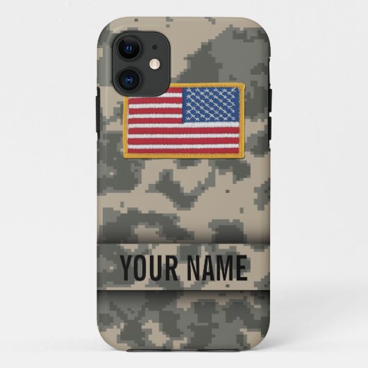 Digitaal leger stijl camouflage iPhone hoes (Achterkant)