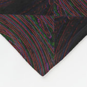 Digitaal licht 1 fleece deken (Hoek)