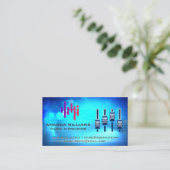 Digitaal Logo | Mixer | Muziek Achtergrond Visitekaartje (Staand voorkant)