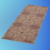 Digitaal Mandala Rood Geel en Bruin Yogamat