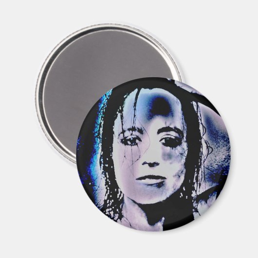 Digitaal meisje magneet (Voorkant / Achterkant)