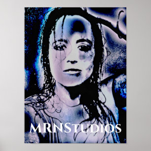 Digitaal meisje poster