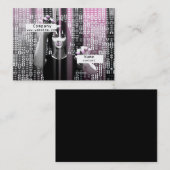 Digitaal meisje visitekaartje (Voorkant / Achterkant)