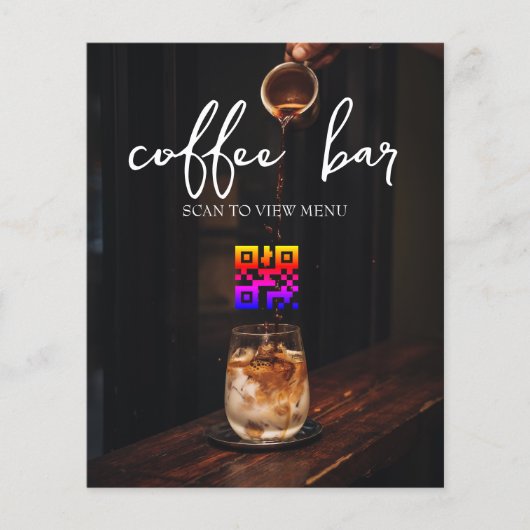 Digitaal menu QR-code (Voorkant)
