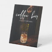 Digitaal menu QR-code Reclamebord Met Voetstuk (Voorkant)