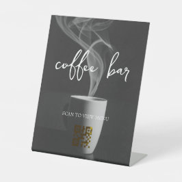 Digitaal menu QR-code Reclamebord Met Voetstuk