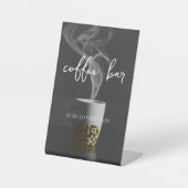 Digitaal menu QR-code Reclamebord Met Voetstuk (Voorkant)