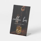 Digitaal menu QR-code Reclamebord Met Voetstuk (Voorkant)