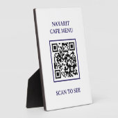 Digitaal Menu Sjabloon Met Qr Code Fotoplaat (Zijkant)