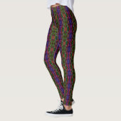 Digitaal Multicolored Retropatroon Leggings (Links)