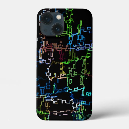 Digitaal multikleuren Abstract lijnpatroon Case-Mate iPhone Case (Achterkant)