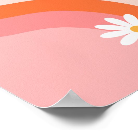 Digitaal of Gedrukt Groovy Welkomstbord Poster (Hoek)