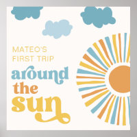 Digitaal of Gedrukt Zon Verjaardag Poster