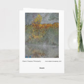 Digitaal omgevormd bos "Impression of Herfst" Kaart (Achterkant)