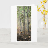 Digitaal omgevormde bossen in de lente kaart (Gele Bloem)