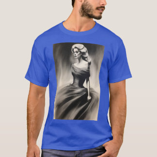 Digitaal ontwerp van Catherine Deneuve 2 T-shirt