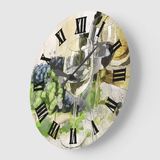 Digitaal ontwerp van wijnglas grote klok (Hoek)