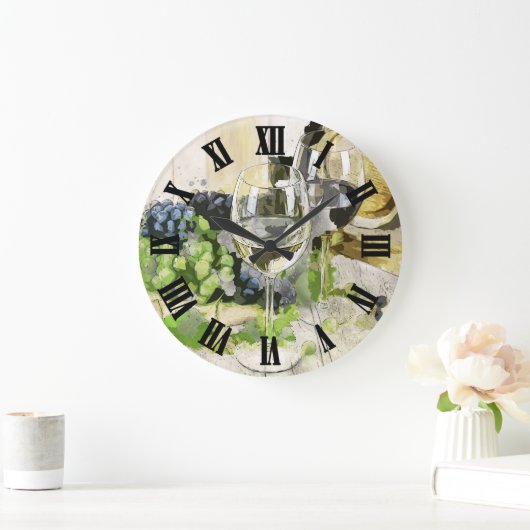 Digitaal ontwerp van wijnglas grote klok (Huis)