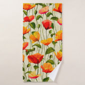 Digitaal papier poppenkatroon badhanddoek (Badhanddoek)