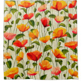 Digitaal papier poppenkatroon douchegordijn (Voorkant)