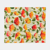 Digitaal papier poppenkatroon fleece deken (Voorkant (Horizontaal))