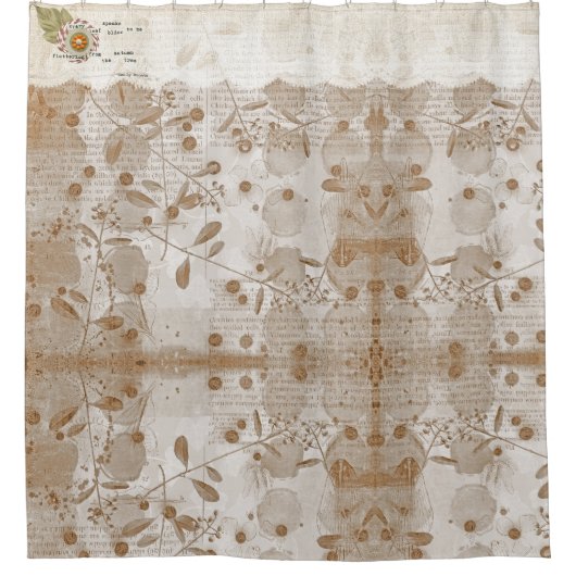 digitaal papierpatroon douchegordijn (Voorkant)