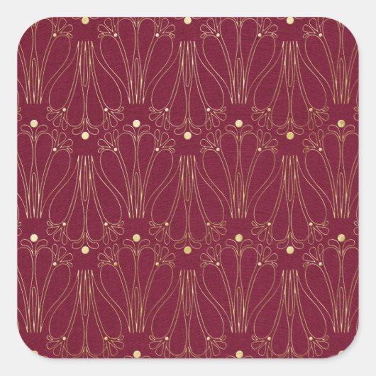 Digitaal papierpatroon vierkante sticker (Voorkant)